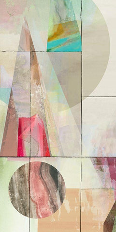 Millennium I White Modern Wood Framed Art Print with Double Matting by Reeves, Tom