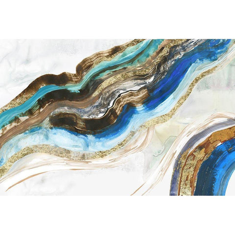 Crystalised III  Black Modern Wood Framed Art Print with Double Matting by Reeves, Tom
