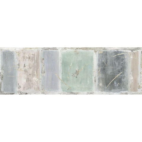 Silver Tiles  Black Modern Wood Framed Art Print by Tom Reeves