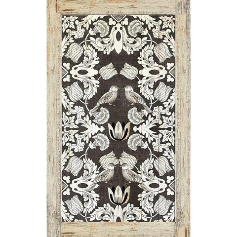 Floral Print I Black Modern Wood Framed Art Print by Reeves, Tom
