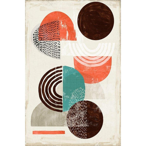 Chipper II White Modern Wood Framed Art Print by Reeves, Tom