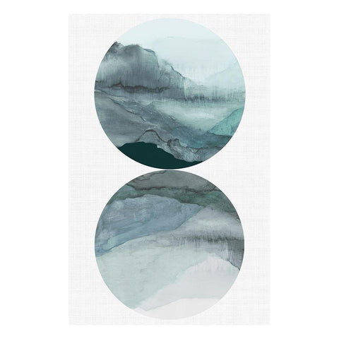 Earth Landscape Black Modern Wood Framed Art Print by Reeves, Tom