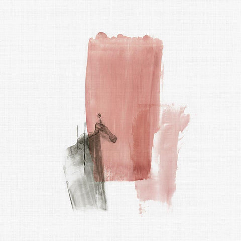 Rosy Tint I Black Modern Wood Framed Art Print by Reeves, Tom