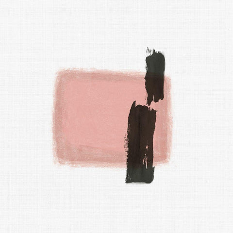 Rosy Tint II White Modern Wood Framed Art Print by Reeves, Tom