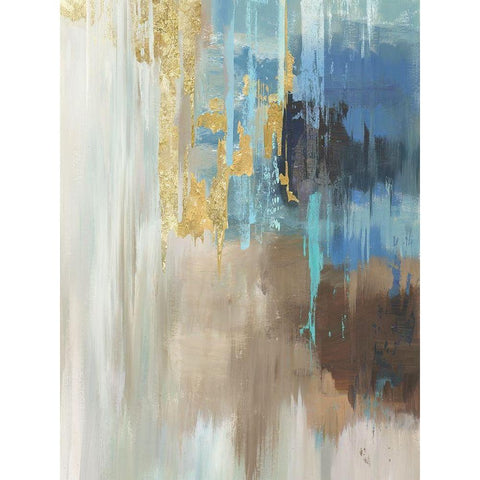 Flurry Black Modern Wood Framed Art Print with Double Matting by Reeves, Tom