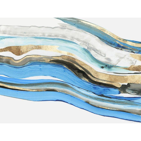 Gravitating  White Modern Wood Framed Art Print by Reeves, Tom