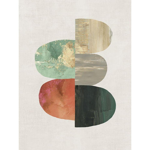 Evolving Energy I White Modern Wood Framed Art Print by Reeves, Tom