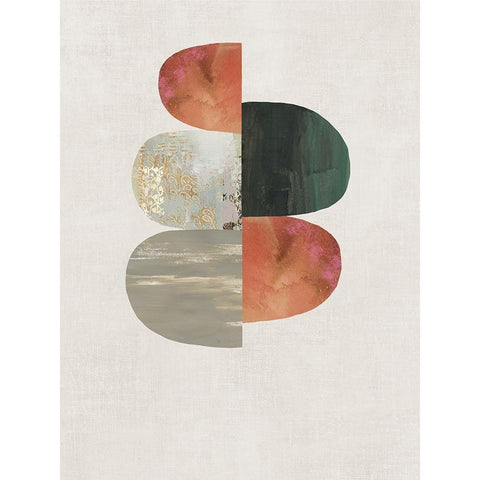 Evolving Energy II White Modern Wood Framed Art Print by Reeves, Tom