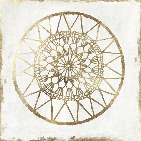 Gilded Star II Black Modern Wood Framed Art Print by Reeves, Tom