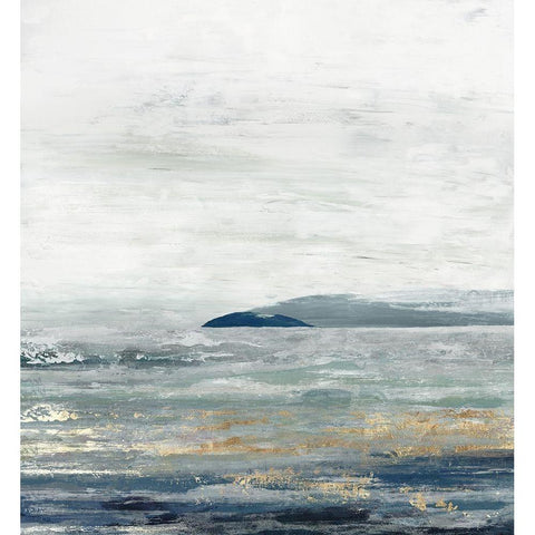 Elsewhere Black Modern Wood Framed Art Print by Reeves, Tom