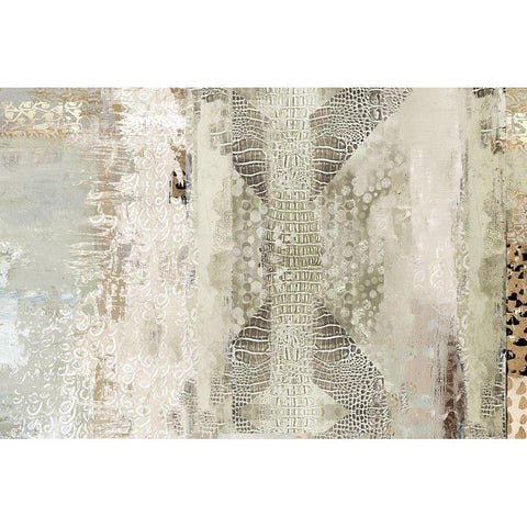 Intricate  White Modern Wood Framed Art Print by Reeves, Tom
