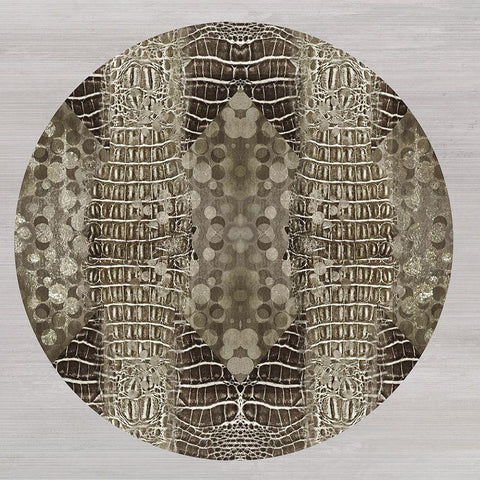 Dragon Skin White Modern Wood Framed Art Print with Double Matting by Reeves, Tom