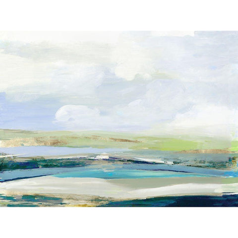 Happy Land White Modern Wood Framed Art Print by Reeves, Tom
