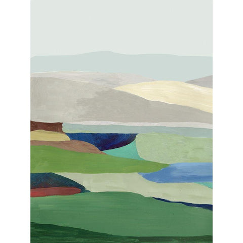 Free Land II Black Modern Wood Framed Art Print by Reeves, Tom