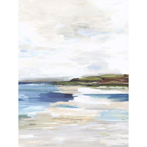 Distant Lands I Black Modern Wood Framed Art Print by Reeves, Tom