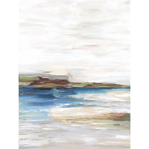 Distant Lands II White Modern Wood Framed Art Print by Reeves, Tom