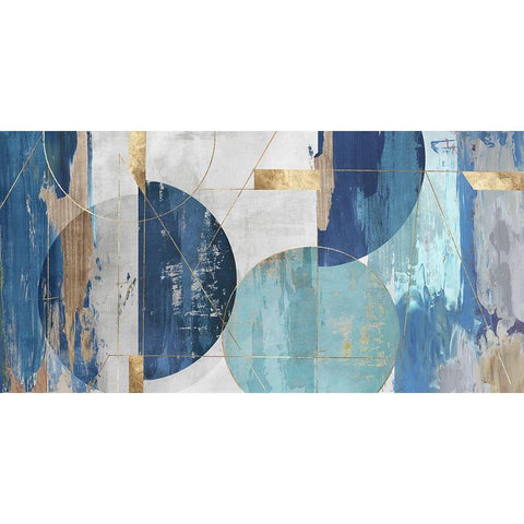 Floating Forms White Modern Wood Framed Art Print by Reeves, Tom