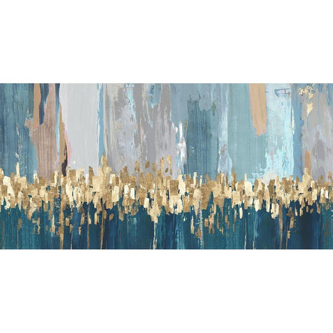 Starlight  Black Modern Wood Framed Art Print with Double Matting by Reeves, Tom