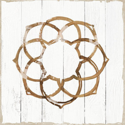 Amulet II White Modern Wood Framed Art Print by Reeves, Tom