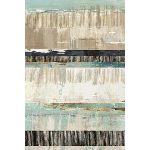 Celadon Dreams I  White Modern Wood Framed Art Print by Reeves, Tom