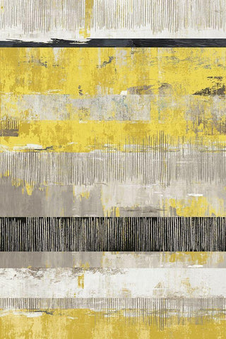 Celadon Dreams I Yellow Version Black Ornate Wood Framed Art Print with Double Matting by Reeves, Tom