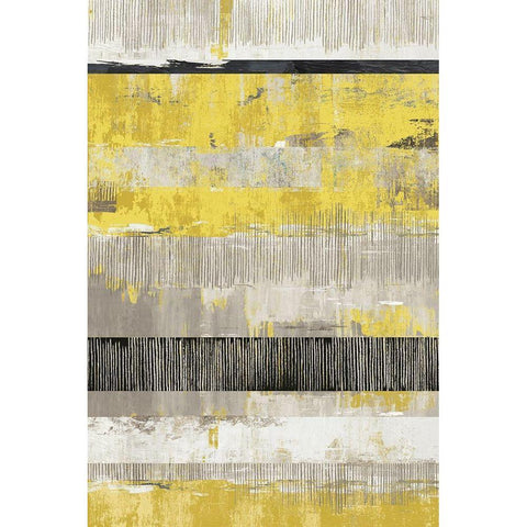 Celadon Dreams I Yellow Version Black Modern Wood Framed Art Print by Reeves, Tom