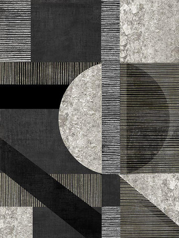 Perfect Lines I Black Ornate Wood Framed Art Print with Double Matting by Reeves, Tom