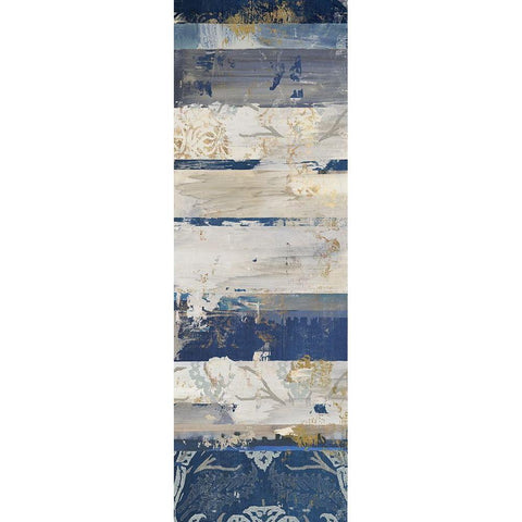 Indigo Concepts II White Modern Wood Framed Art Print by Reeves, Tom