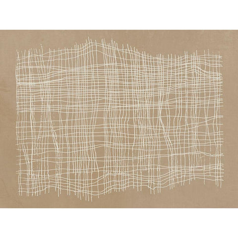 Basket Weave  Black Modern Wood Framed Art Print with Double Matting by Reeves, Tom
