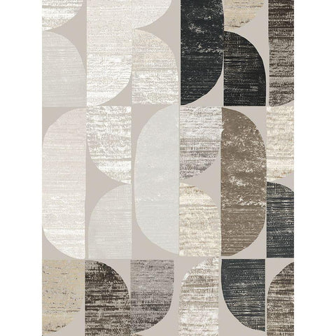 Shape and Form I  Black Modern Wood Framed Art Print by Reeves, Tom