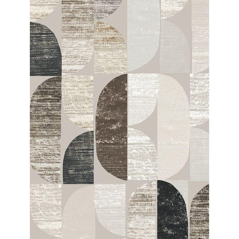 Shape and Form II Black Modern Wood Framed Art Print by Reeves, Tom