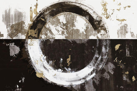Evoke II White Modern Wood Framed Art Print with Double Matting by Reeves, Tom