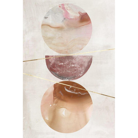 Balance of Blush I  Gold Ornate Wood Framed Art Print with Double Matting by Reeves, Tom