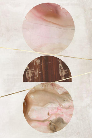 Balance of Blush II  White Modern Wood Framed Art Print with Double Matting by Reeves, Tom