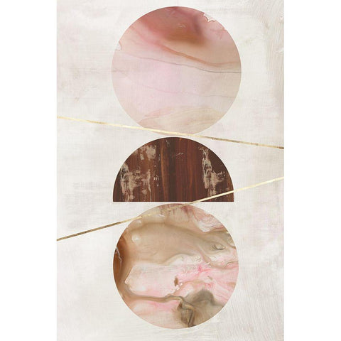 Balance of Blush II  Black Modern Wood Framed Art Print by Reeves, Tom