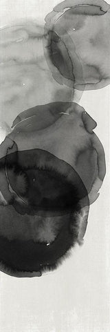 Transparent Ink I  White Modern Wood Framed Art Print with Double Matting by Reeves, Tom