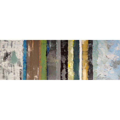 Lines of Distinction III Gold Ornate Wood Framed Art Print with Double Matting by Plamer, Ruth