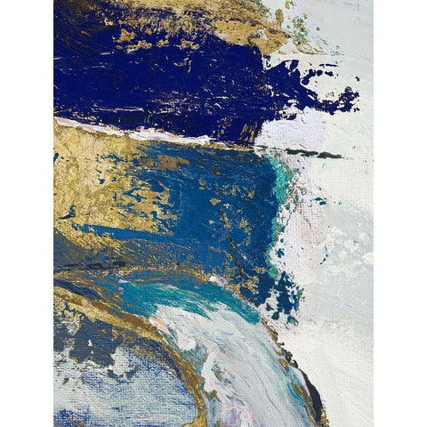 Riviera II Black Modern Wood Framed Art Print with Double Matting by Palmer, Ruth