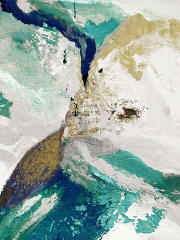 Riviera III Black Ornate Wood Framed Art Print with Double Matting by Palmer, Ruth