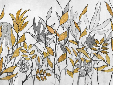 Seedlings I White Modern Wood Framed Art Print with Double Matting by Palmer, Ruther
