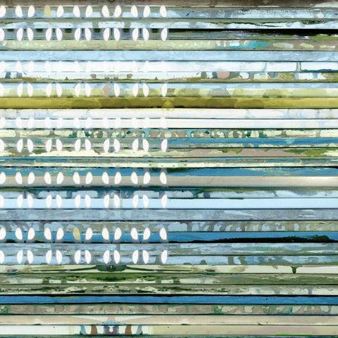 Horizontal Ends White Modern Wood Framed Art Print by Palmer, Ruth