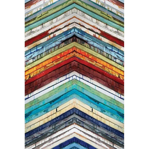 Going Up Black Modern Wood Framed Art Print by Palmer, Ruth