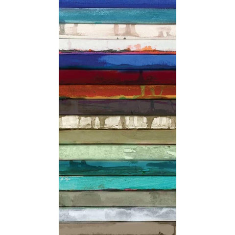 Stack I Black Modern Wood Framed Art Print by Palmer, Ruth
