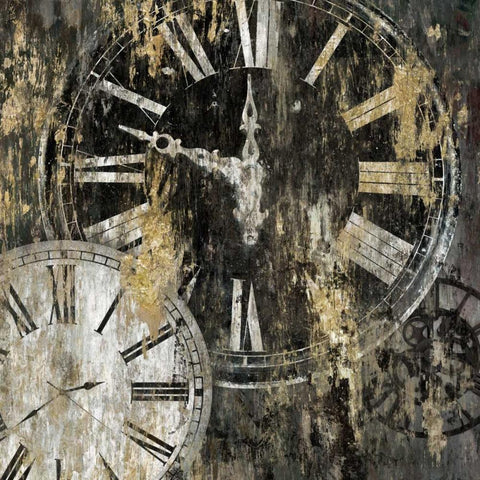 Clockwork II White Modern Wood Framed Art Print with Double Matting by Selkirk, Edward
