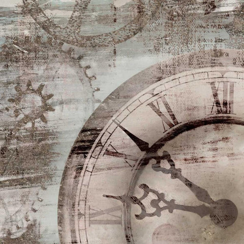 Tick Tock I Black Modern Wood Framed Art Print by Selkirk, Edward
