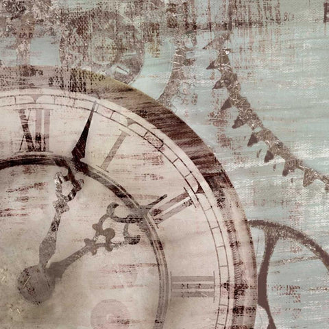 Tick Tock II Gold Ornate Wood Framed Art Print with Double Matting by Selkirk, Edward