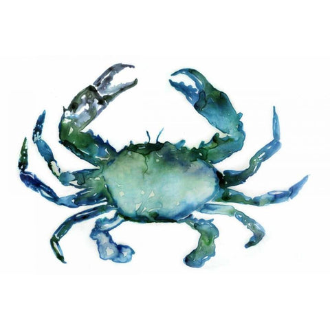 Crab Black Modern Wood Framed Art Print by Selkirk, Edward