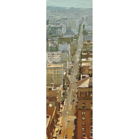 San Fran Cityscape I Black Modern Wood Framed Art Print by Selkirk, Edward