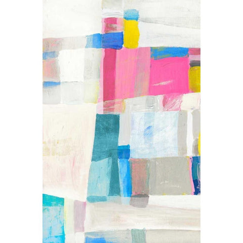 Paste Hues II Black Modern Wood Framed Art Print with Double Matting by Selkirk, Edward