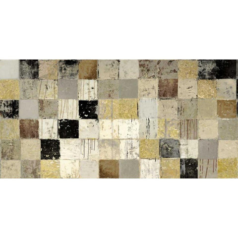 African Mosaic I Gold Ornate Wood Framed Art Print with Double Matting by Selkirk, Edward